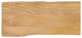 Tampo de mesa c/ borda viva 100x40x3,8 cm mangueira maciça