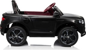 Carro elétrico para Crianças 12V Bentley Bentayga S, Rodas de espuma EVA, Assento Couro ecológico Preto