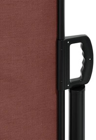 Toldo lateral retrátil 220x1200 cm castanho