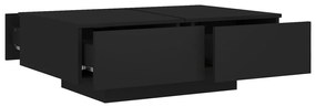 Mesa de centro 90x60x31 cm contraplacado preto