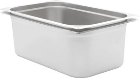 vidaXL Recipientes gastronorm 2 pcs GN 1/1 200 mm aço inoxidável