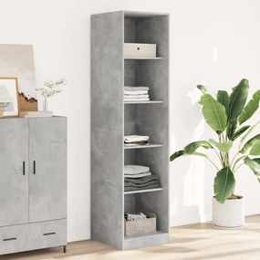 vidaXL Roupeiro 50x50x200 cm contraplacado cinzento cimento