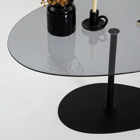 Mesa de Centro Porto – Cinzento Escuro e Preto – 90x40x60 cm