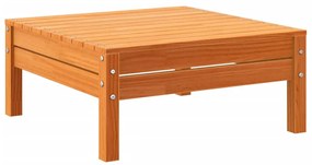 9pcs conj. sofás jardim c/ almofadões pinho maciço castanho mel