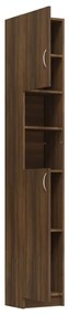 Armário Alto Loony de 190cm - Nogueira - Design Moderno