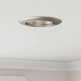 vidaXL Luminárias embutidas 6 pcs Redondas GU10 Prateado Ø90 mm Aço