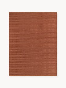 Tapete artesanal para interior e exterior com padrão geométrico Rune