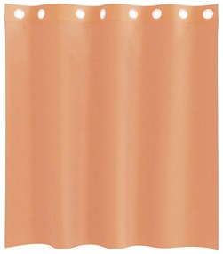 Cortinas de voile com ilhós 2 pcs terracota