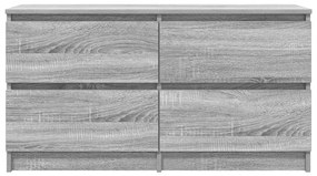 Móvel de TV 100x35x54 cm derivados de madeira cinzento sonoma