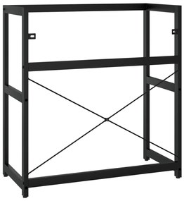 Estrutura p/ lavatório casa de banho ferro 79x38x83 cm preto