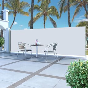 vidaXL Toldo lateral retrátil 160 x 500 cm cor creme