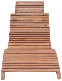 Espreguiçadeiras dobráveis 2 pcs madeira de teca maciça