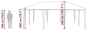 Tenda Para Festas Antracite 6x4 m PE