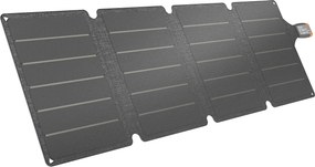 HOMCOM Painel Solar Dobrável 36W com Entradas USB-A e Tipo C IP67 Impermeável Superfície de ETFE para Carregar Telemóveis Tablets 89,8x27,9x1 cm Cinzento | Aosom Portugal