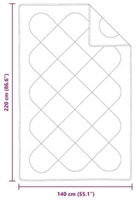 Colchas &amp; Edredons Branco 140 x 220 cm Microfibra