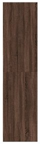 Roupeiro 80x50x200 cm derivados de madeira carvalho castanho