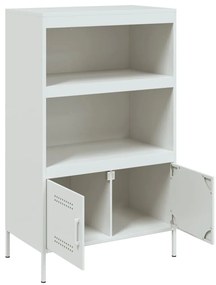 Aparador alto 68x39x113 cm aço branco