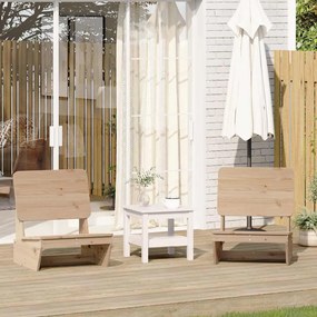 vidaXL Cadeiras de jardim 2 pcs 60x64x70,5 cm pinho maciço