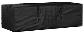 Saco arrumação p/ almofadões jardim 135x40x55 polietileno preto
