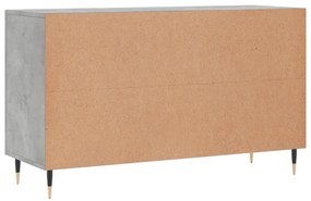 Aparador 100x36x60 cm derivados de madeira cinzento cimento