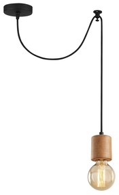 Candeeiro de Teto Xanthos – Preto – 49 cm Diâmetro x 100 cm Altura