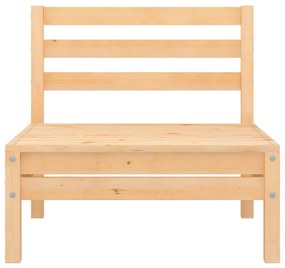 Sofás de centro para jardim 4 pcs madeira de pinho maciça