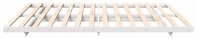 Estrutura de cama de chão Branco 180 x 220 cm