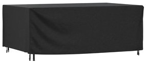 vidaXL Capa p/ mobiliário jardim 240x140x90 cm impermeável 420D preto