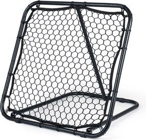 Baliza de Ressalto para Futebol, 101 x 96 x 101 cm, Inclinação Ajustável em 7 Níveis, Preto