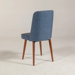 Cadeira Vina – Nogueira Azul Escuro – 47x89x46 cm