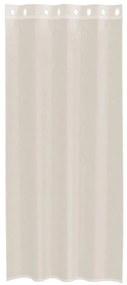 Cortinas de voile com ilhós 2 pcs creme 140x225 cm