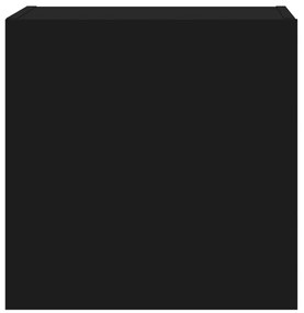 Móveis parede p/ TV 2pcs 40,5x30x40 cm derivados madeira preto