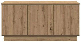 Gabinete de TV Carvalho Artesanal 100x38x49 cm Madeira Engenheirada