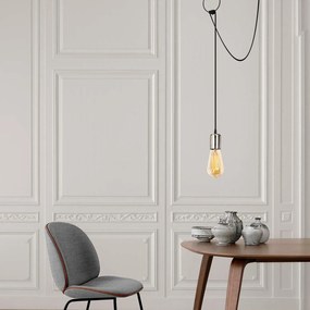 Chandelier Sirin – Preto Níquel – 60 x 5 cm