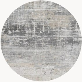 Tapete redondo lavável em jacquard para interior e exterior Streaks