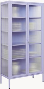 Vitrine em metal com vidro canelado The Collector