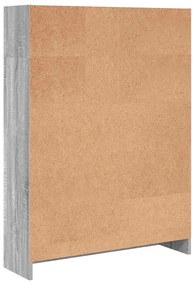 Estante 80x24x109 cm derivados de madeira cinzento sonoma