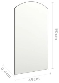 Espelho de Parede 90x45 cm vidro