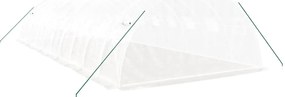 Estufa com estrutura de aço 40 m² 10x4x2 m branco