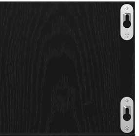 Estante de CD vidaXL Carvalho Preto 100x18x18 cm Madeira de Engenharia