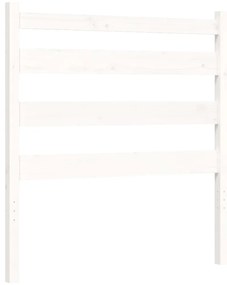 Cama sem colchão 100x200 cm madeira de pinho maciça branco