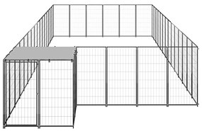 Canil 26,62 m² aço preto