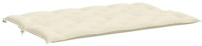 Almofadão para banco de jardim tecido oxford branco nata