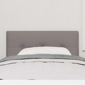 Cabeceira LED taupe estofada com botões de 90 cm