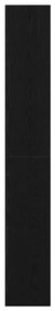 Estante vidaXL Carvalho preto Madeira de engenharia 100 x 30 x 198 cm