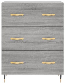 Armário alto 69,5x34x180 cm derivados de madeira sonoma cinza