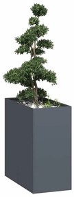 vidaXL Vaso floreira 40x80x80 cm aço antracite
