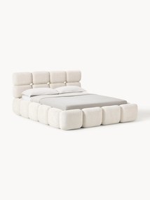 Teddy Bouclé Upholstered Bed Tayla with Storage Space