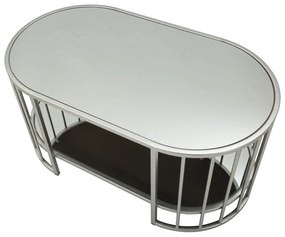MESA DE CENTRO SMIRNE 90X50X45 CM PRATA