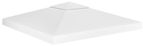 vidaXL Cobertura de gazebo com 2 camadas 310 g/m² 3x3 m branco